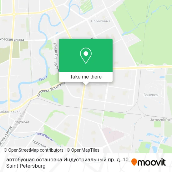 автобусная остановка Индустриальный пр. д. 10 map