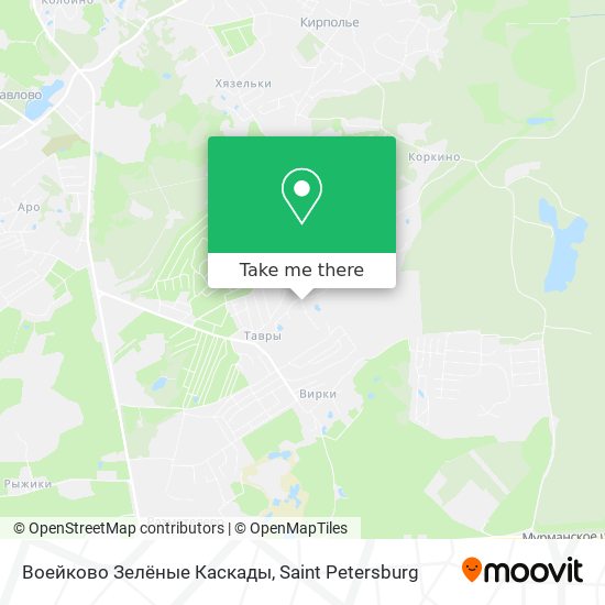 Воейково Зелёные Каскады map