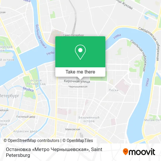 Остановка «Метро Чернышевская» map