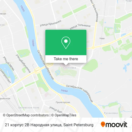 21 корпус 2В Народная улица map