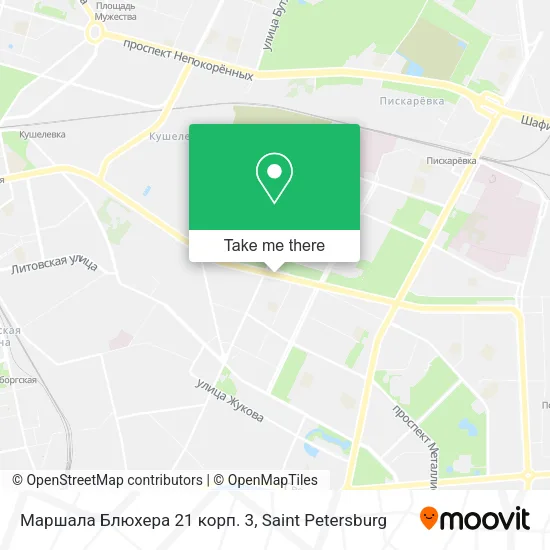 Маршала Блюхера 21 корп. 3 map