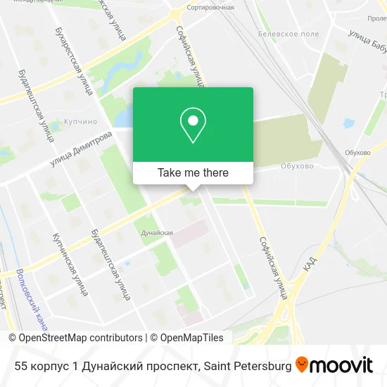 55 корпус 1 Дунайский проспект map
