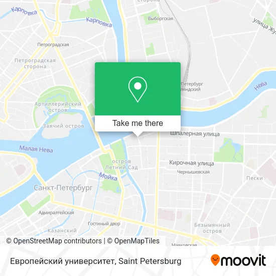 Европейский университет map