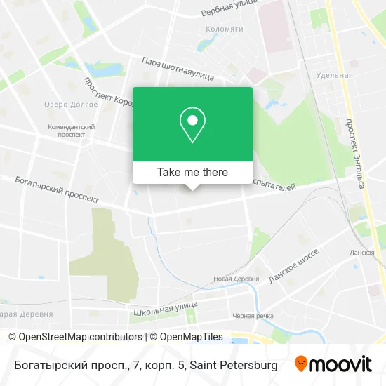 Богатырский просп., 7, корп. 5 map