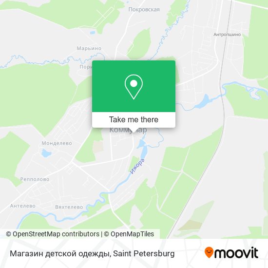 Магазин детской одежды map