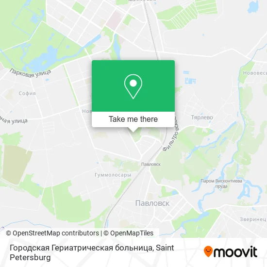 Городская Гериатрическая больница map