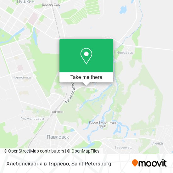 Хлебопекарня в Тярлево map