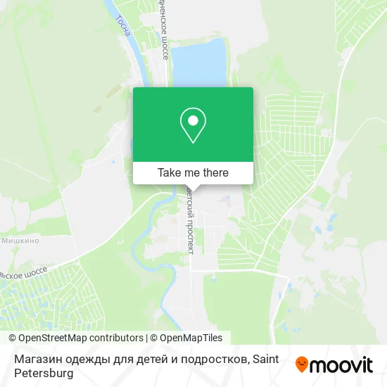 Магазин одежды для детей и подростков map