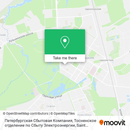 Петербургская Сбытовая Компания, Тосненское отделение по Сбыту Электроэнергии map