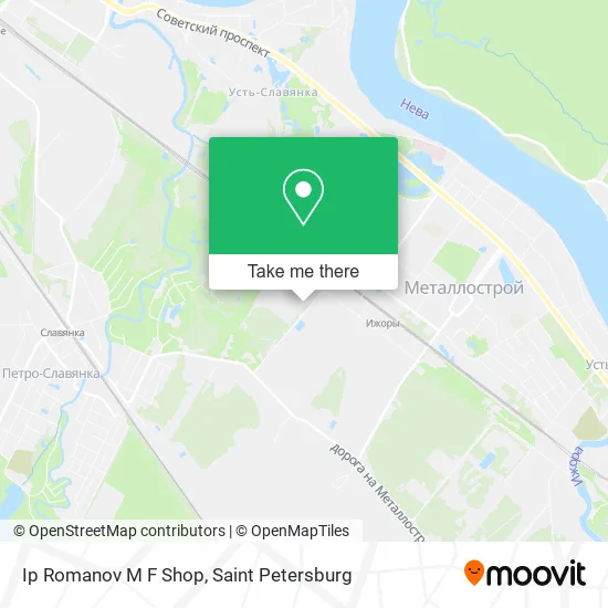 Ip Romanov M F Shop map