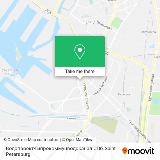 Водопроект-Гипрокоммунводоканал СПб map