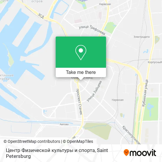 Центр Физической культуры и спорта map