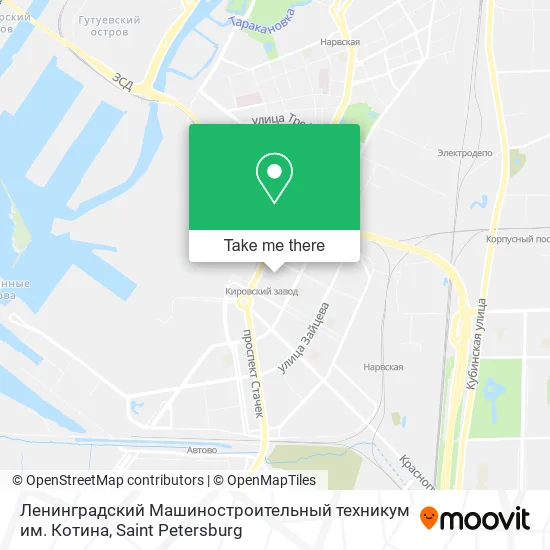 Ленинградский Машиностроительный техникум им. Котина map