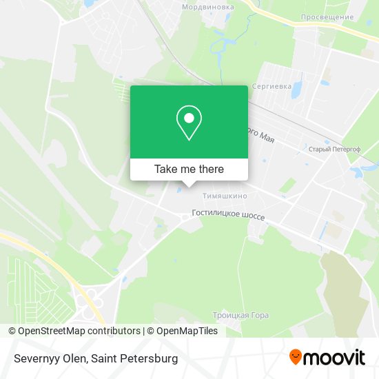 Severnyy Olen map