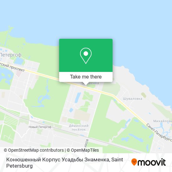 Конюшенный Корпус Усадьбы Знаменка map