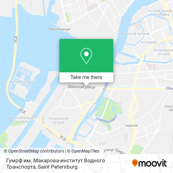 Гумрф им. Макарова-институт Водного Транспорта map
