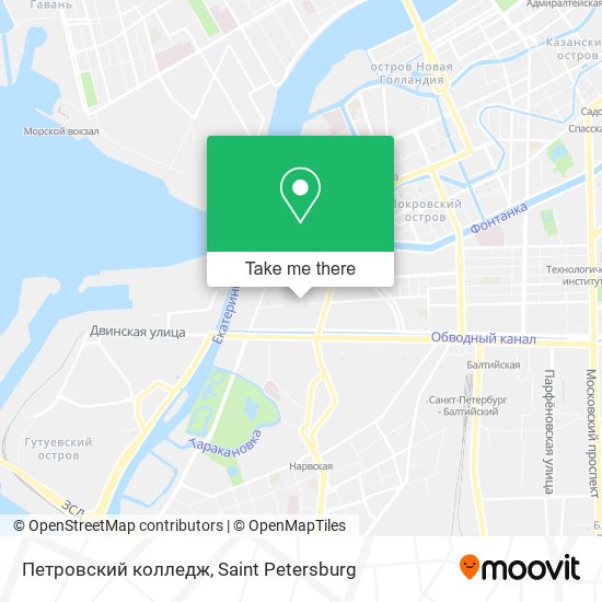 Петровский колледж map