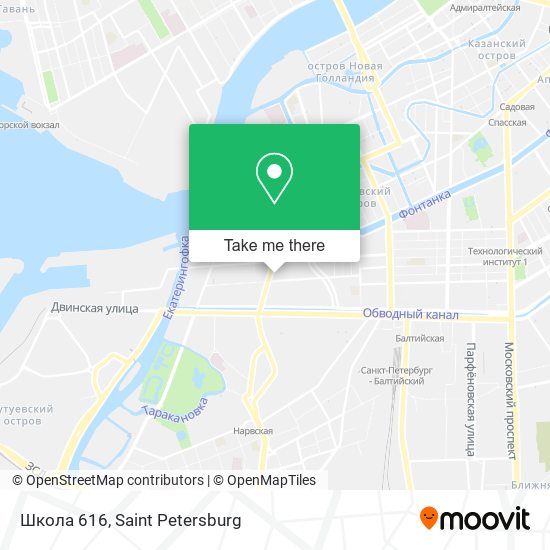 Школа 616 map