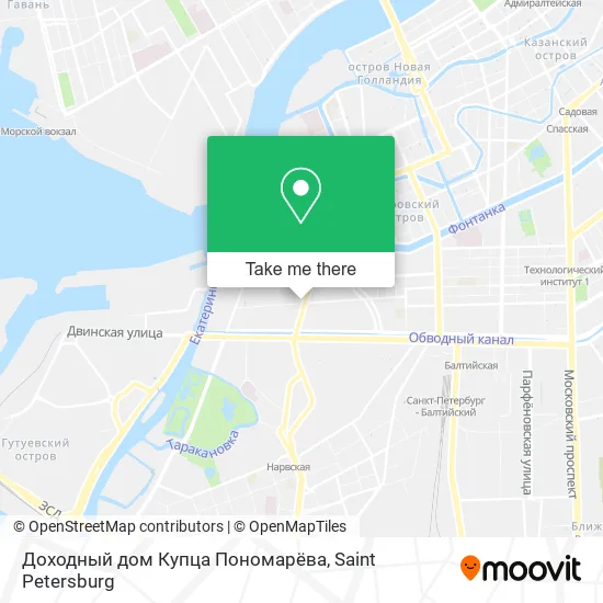 Доходный дом Купца Пономарёва map