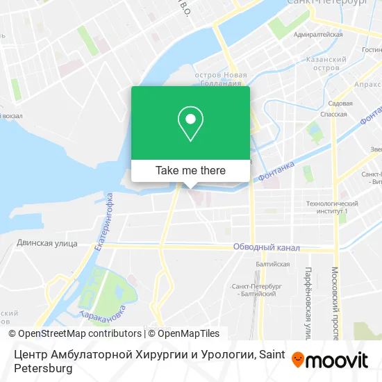 Центр Амбулаторной Хирургии и Урологии map