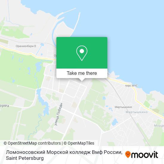 Ломоносовский Морской колледж Вмф России map
