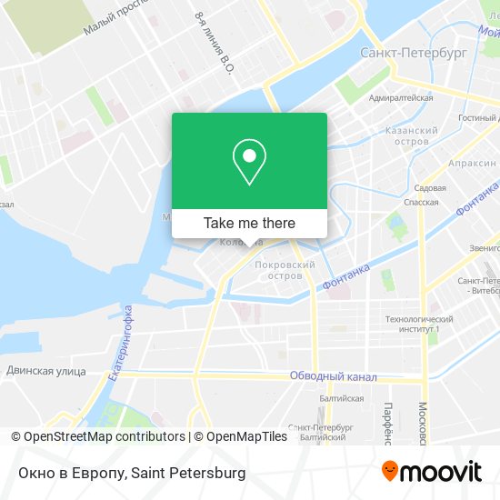 Окно в Европу map