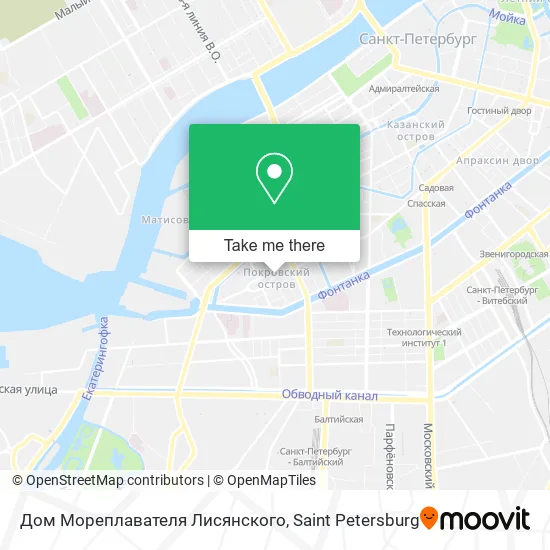 Дом Мореплавателя Лисянского map