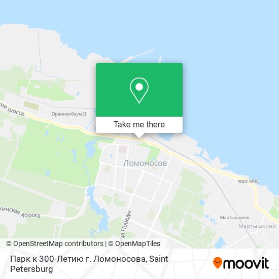 Парк к 300-Летию г. Ломоносова map