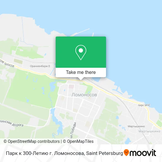 Парк к 300-Летию г. Ломоносова map