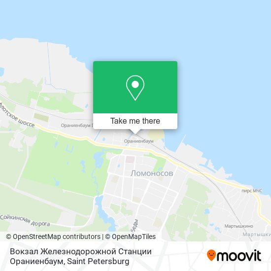 Вокзал Железнодорожной Станции Ораниенбаум map