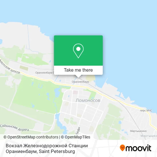 Вокзал Железнодорожной Станции Ораниенбаум map
