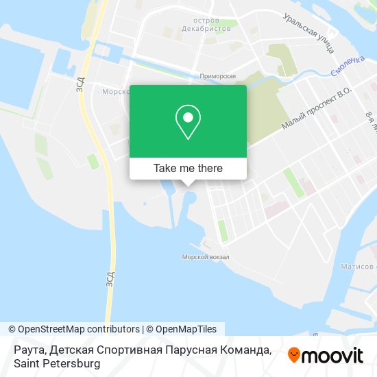 Раута, Детская Спортивная Парусная Команда map