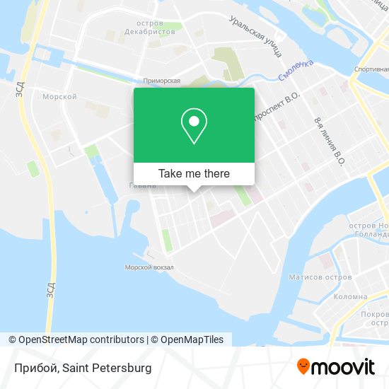 Прибой map