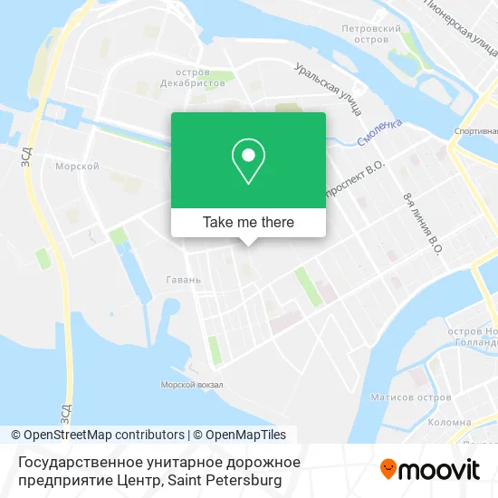 Государственное унитарное дорожное предприятие Центр map