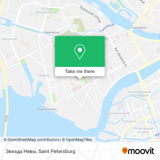 Звезда Невы map