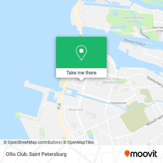 Ollis Club map