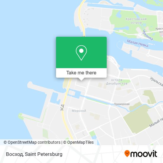 Восход map