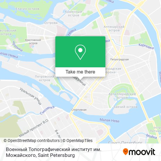 Военный Топографический институт им. Можайского map