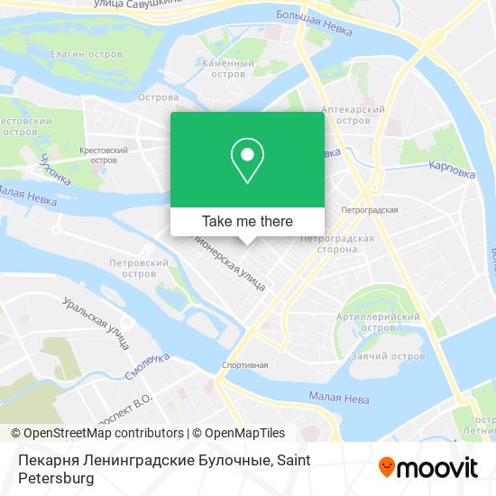 Пекарня Ленинградские Булочные map