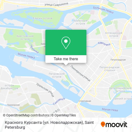 Красного Курсанта (ул. Новоладожская) map