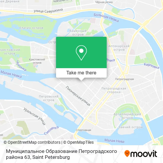Муниципальное Образование Петроградского района 63 map