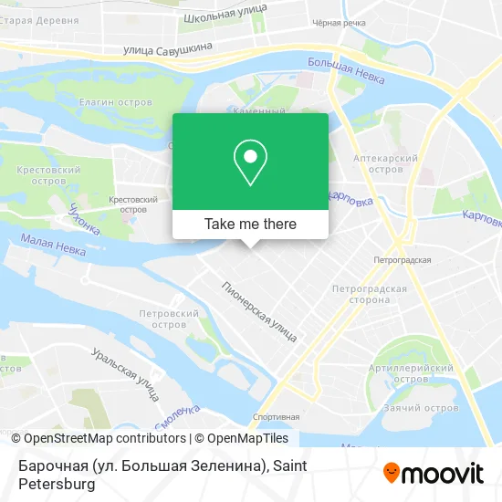 Барочная (ул. Большая Зеленина) map