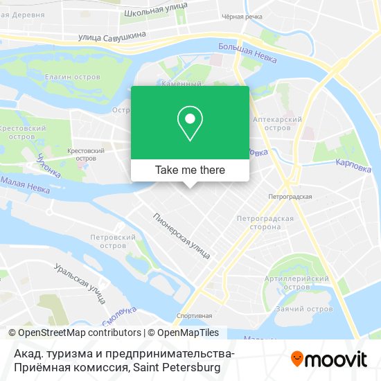 Акад. туризма и предпринимательства-Приёмная комиссия map