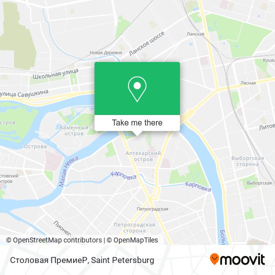 Столовая ПремиеР map