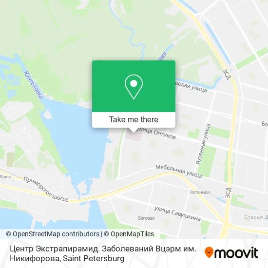 Центр Экстрапирамид. Заболеваний Вцэрм им. Никифорова map