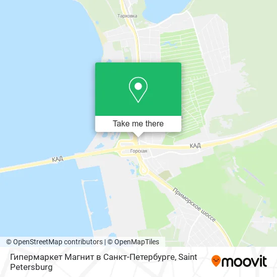 Гипермаркет Магнит в Санкт-Петербурге map