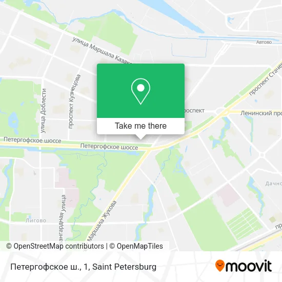 Петергофское ш., 1 map