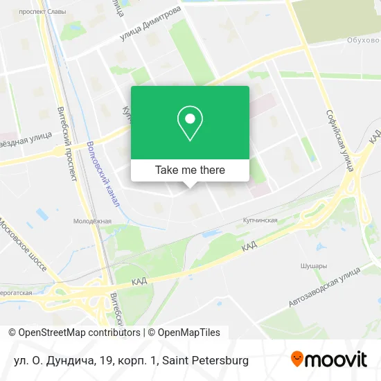 ул. О. Дундича, 19, корп. 1 map
