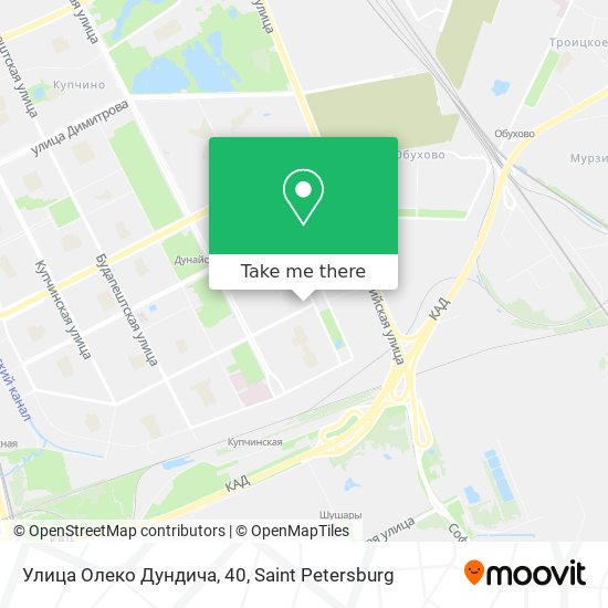 Улица Олеко Дундича, 40 map