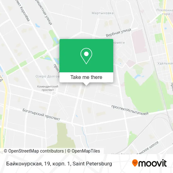 Байконурская, 19, корп. 1 map